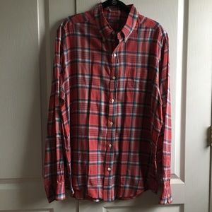Lightweight Plaid Vince Button Down Shirt